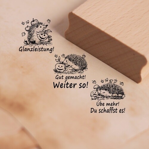 Lehrerstempel igel set 3 - lehrerstempel,