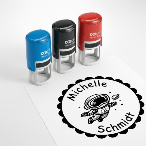 Kinder namensstempel astronaut - kinder,