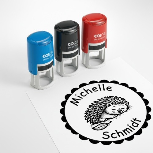 Kinder namensstempel igel - kinder,
