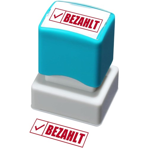 Stempel selbstfärbend bezahlt - selbstfärbend,