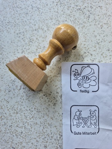 Stempel holzstempel mit - stempel,,
