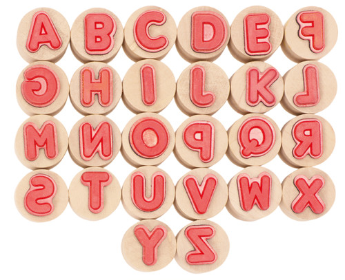 Holz stempel abc - stempel, 26