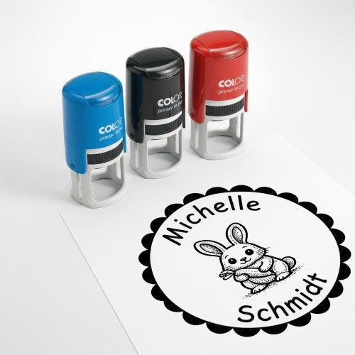 Kinder namensstempel hase - namensstempel,