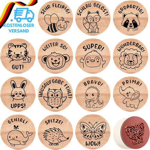 Lehrerstempel 15er set - lehrerstempel,