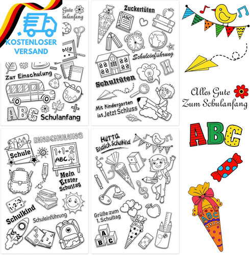 Silikonstempel einschulung - silikonstempel,
