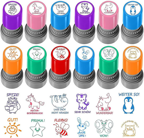 Lehrerstempel set stück - lehrerstempel, 12