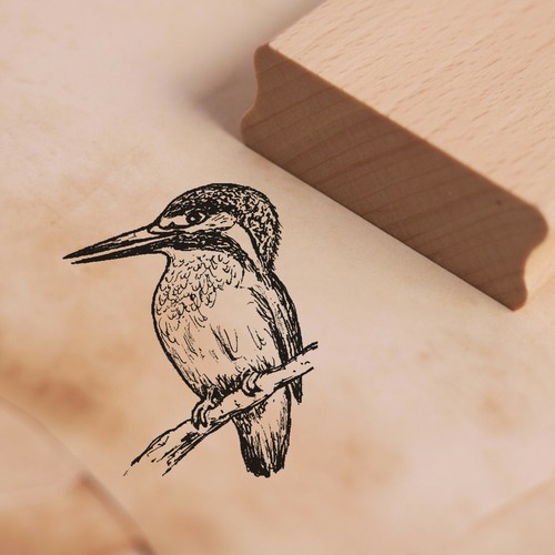 Stempel eisvogel - eisvogel,