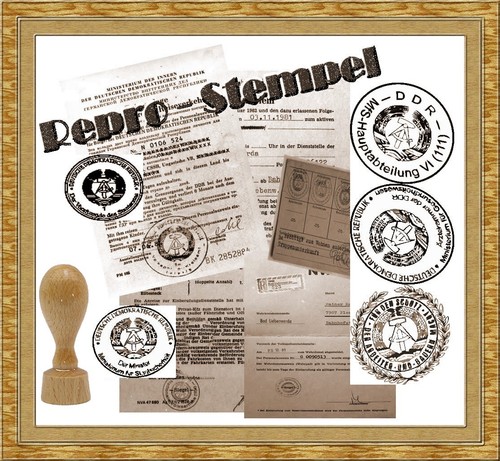 Ddr stempel mfs gst stasi - ddr,