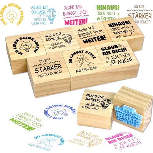 Lehrerstempel set holz - lehrerstempel,